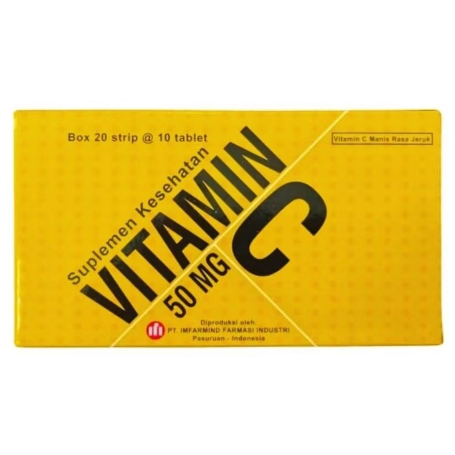 VITAMIN C 50mg (200's /Dus) - IFI /IMFARMIND