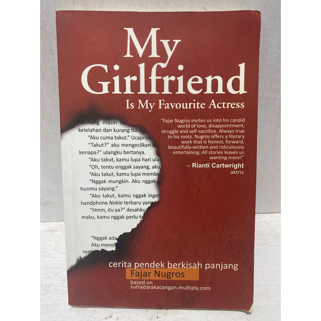 Buku Original MY GIRLFRIEND IS MY FAVOURITE ACTRESS -  FAJAR NUGROS