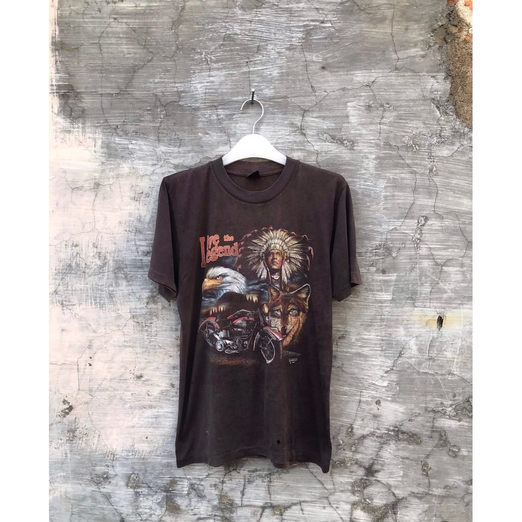 T shirt HARLEY DAVIDSON 3D EMBLEM c1991 vintage