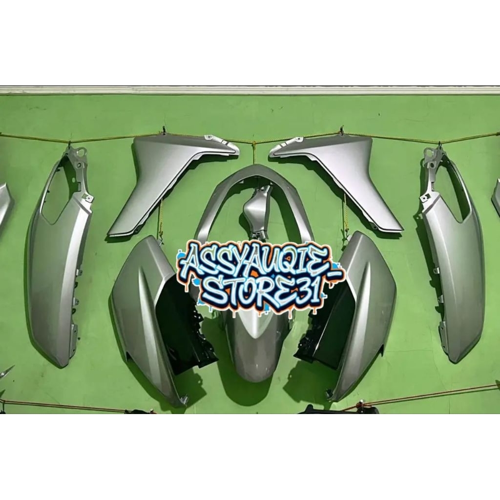Cover Body Halus Nmax old/lama 2015-2019 Full Set Custom Warna Titanium Grey