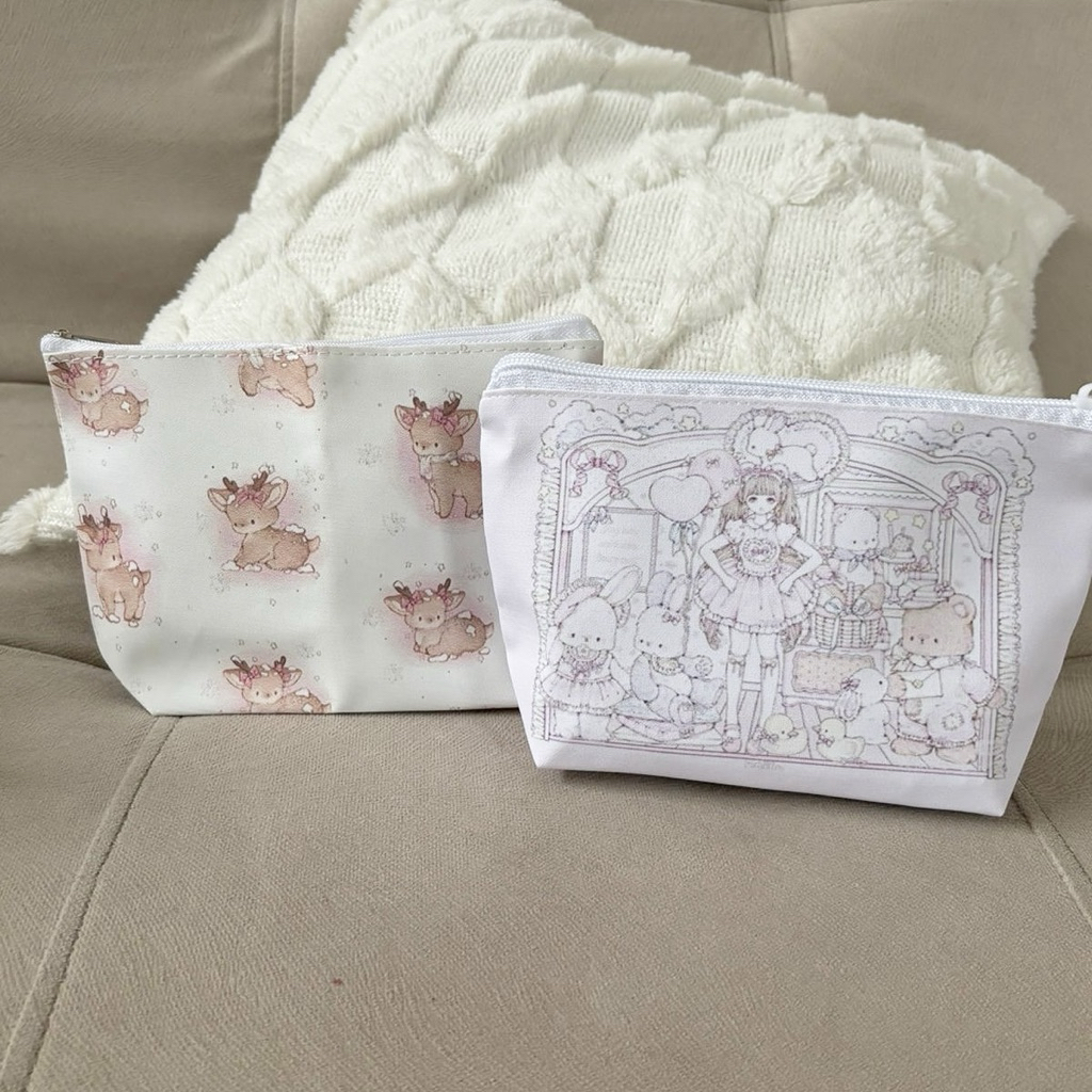 Mocorie - Fawn Pouch / Mini Pouch Coquette / Ribbon Daily Pouch / Teddy Bear Pouch / Raindeer Pouch 