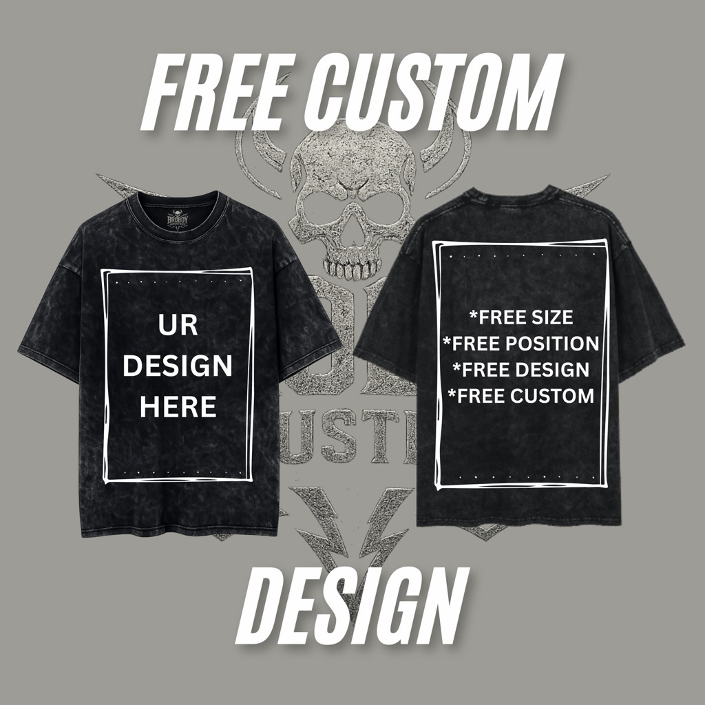 B-i Oversize T-shirt Washed Custom | Kaos Custom Oversize | Kaos Unisex Oversize | Kaos Oversize Sab