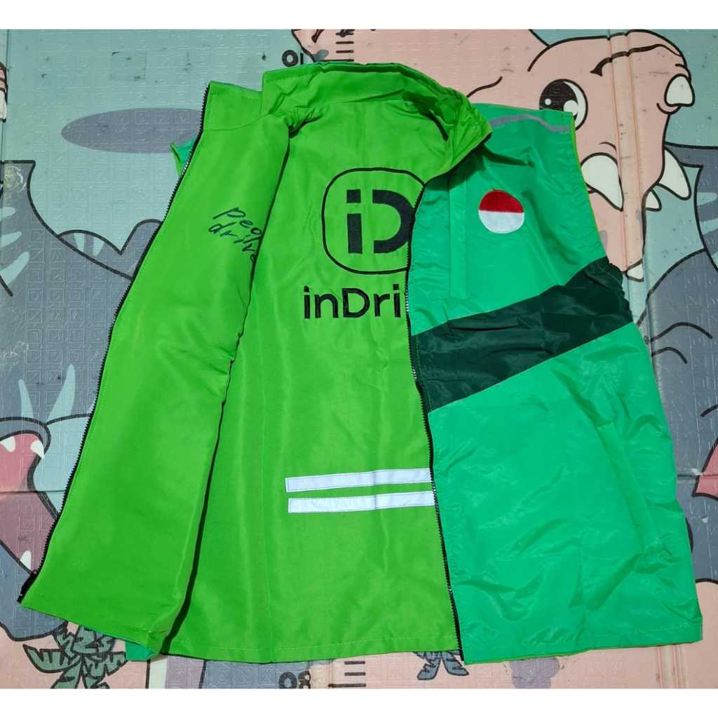 ROMPI INDRIVE GRAB ROMPI BOLAK BALIK BISA VERMUK ANTI AIR BORDIR KEREN MURAH OK