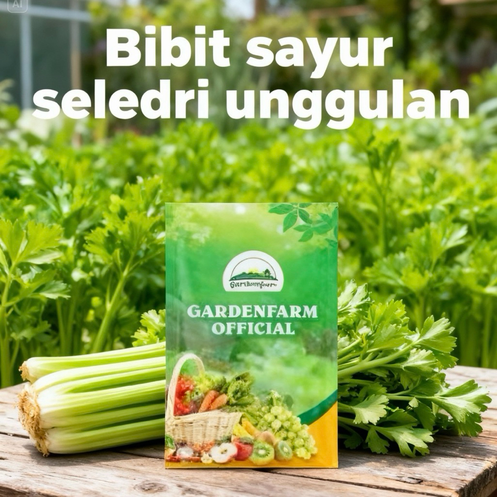 GARDENFARM - Benih Seledri Batang Besar - Benih Unggul Seledri - Bibit Seledri Jumbo - Benih Seledri