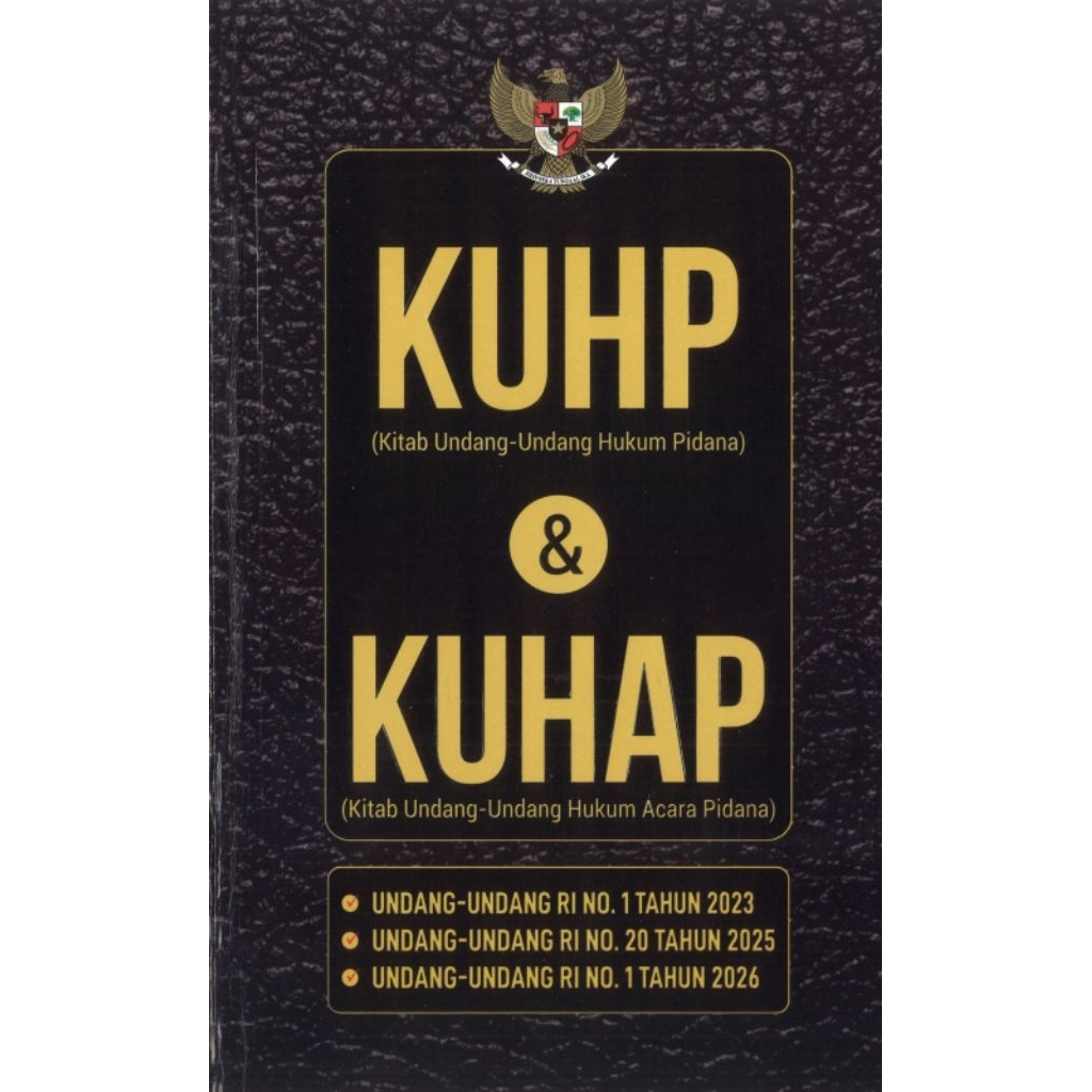 Buku KUHP & KUHAP Terbaru 2026