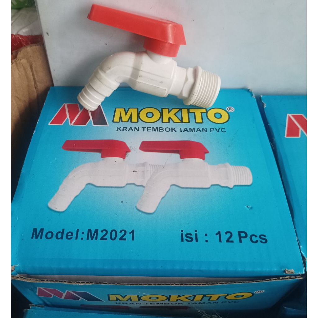 kran pvc MOKITO 1/2" tebal berkualitas ,1dus isi 12pcs