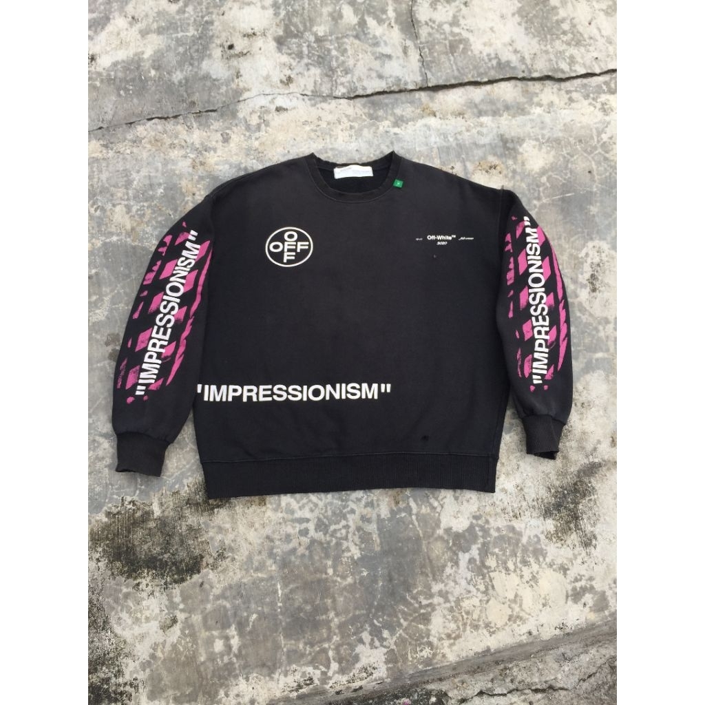 crewneck off white second original murah