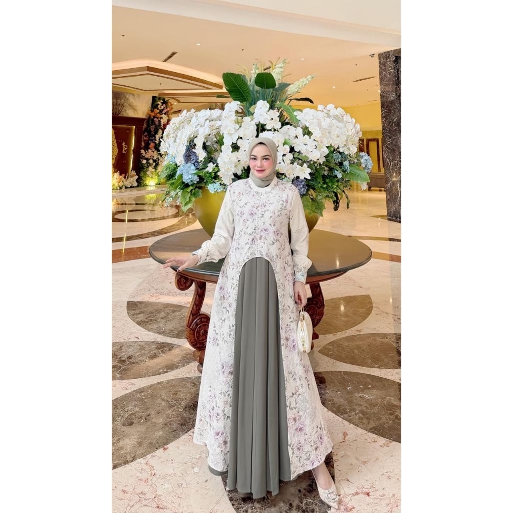 Syahla Dress by HMF//ALYA Set//Gamis Viscose Premium//Louisa dress