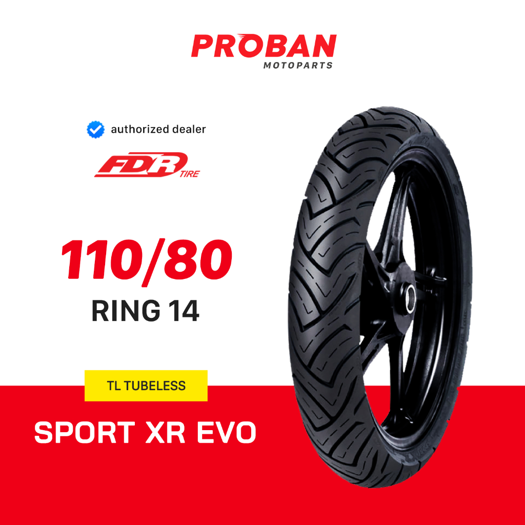 Ban Motor Tubeless Ring 14 FDR TL SPORT XR EVO 110/80-14