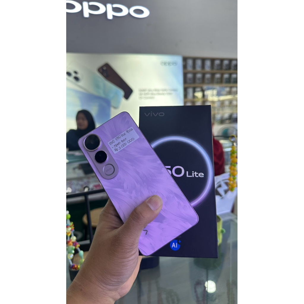 HP Vivo V50 Lite RAM 8GB ROM 256GB – Ex Demo Unit Normal 100% Mulus