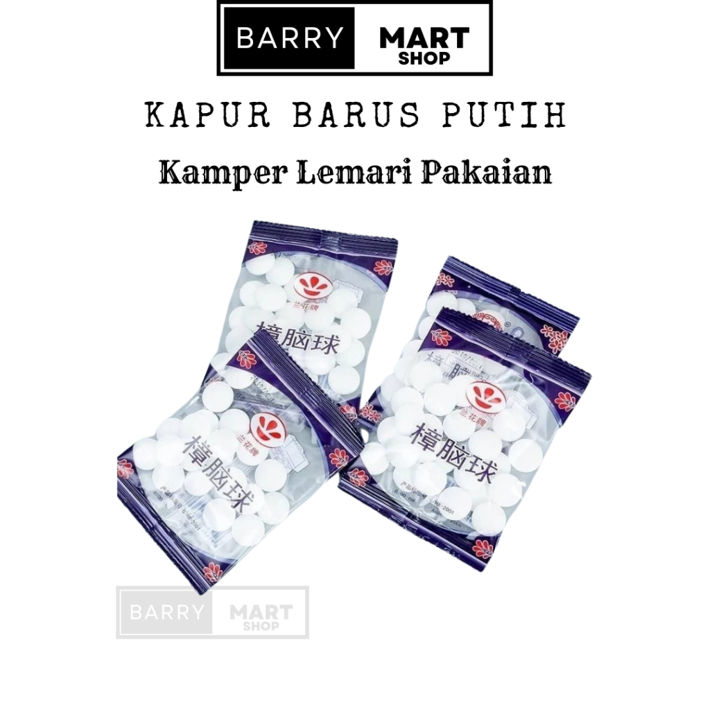 Kapur Barus Putih/ Kamper Lemari Pakaian/ Kapur Barus Lemari Toilet/Kamper Tikus