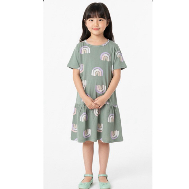 Baju Anak Perempuan (Sage Dress)