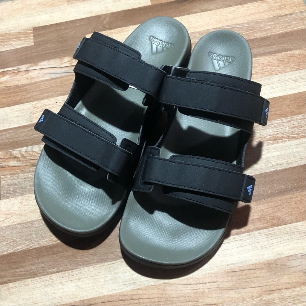 Adidas Hermit Men's Slipper Grey & Black