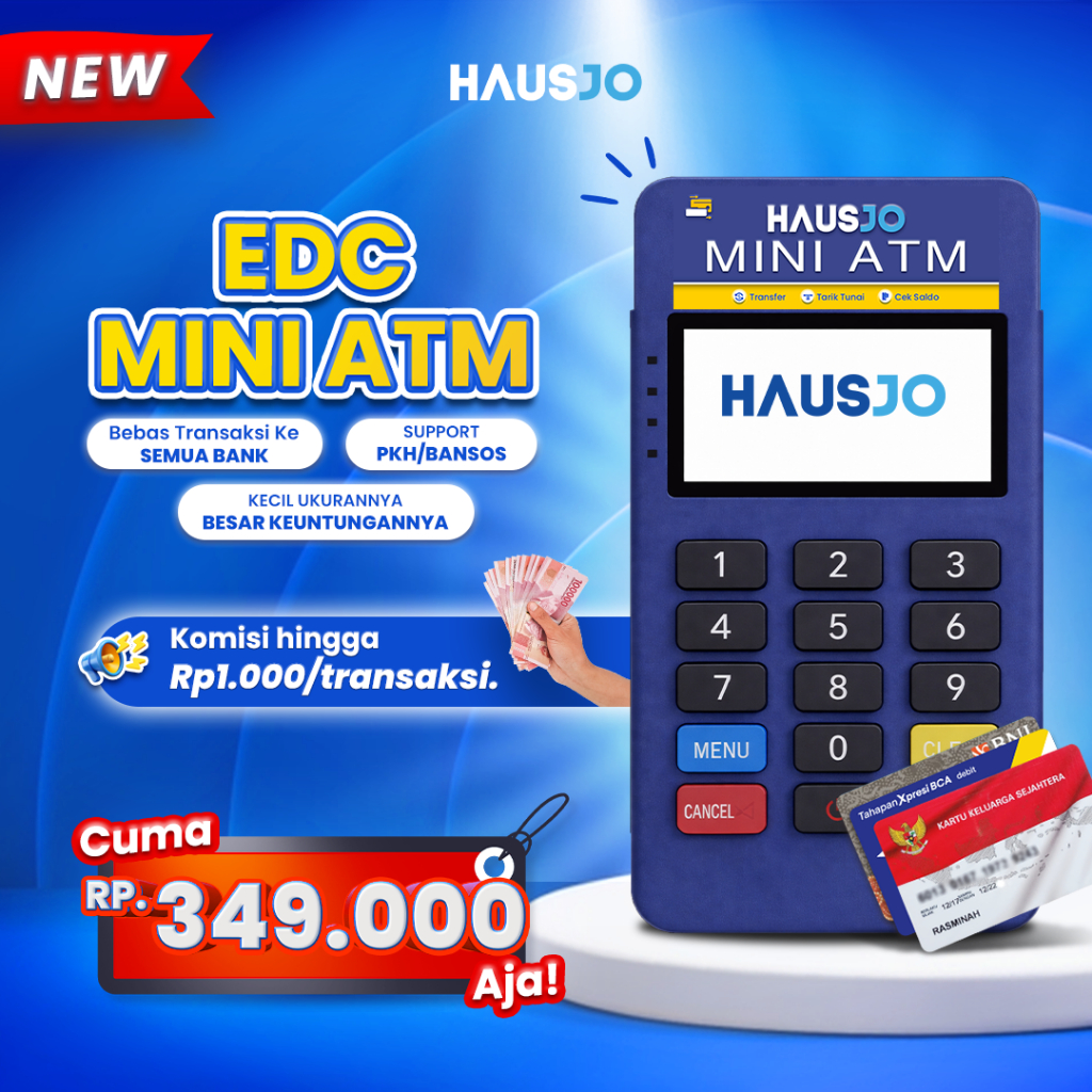 HausJo EDC Mini ATM - Perangkat Transaksi Portabel