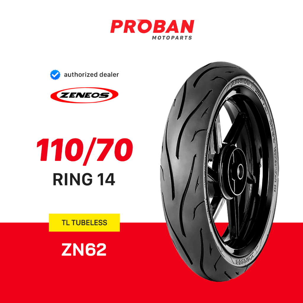 Ban Motor Tubeless Ring 14 ZENEOS TL ZN 62 110/70-14