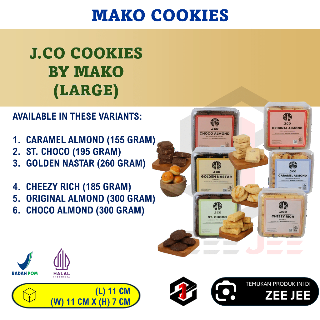 JCO COOKIES BY MAKO BAKERY