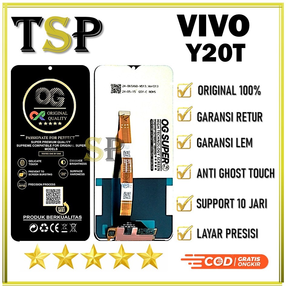 ORIGINAL LCD VIVO Y20T ORIGINAL 100% NEW FULLSET