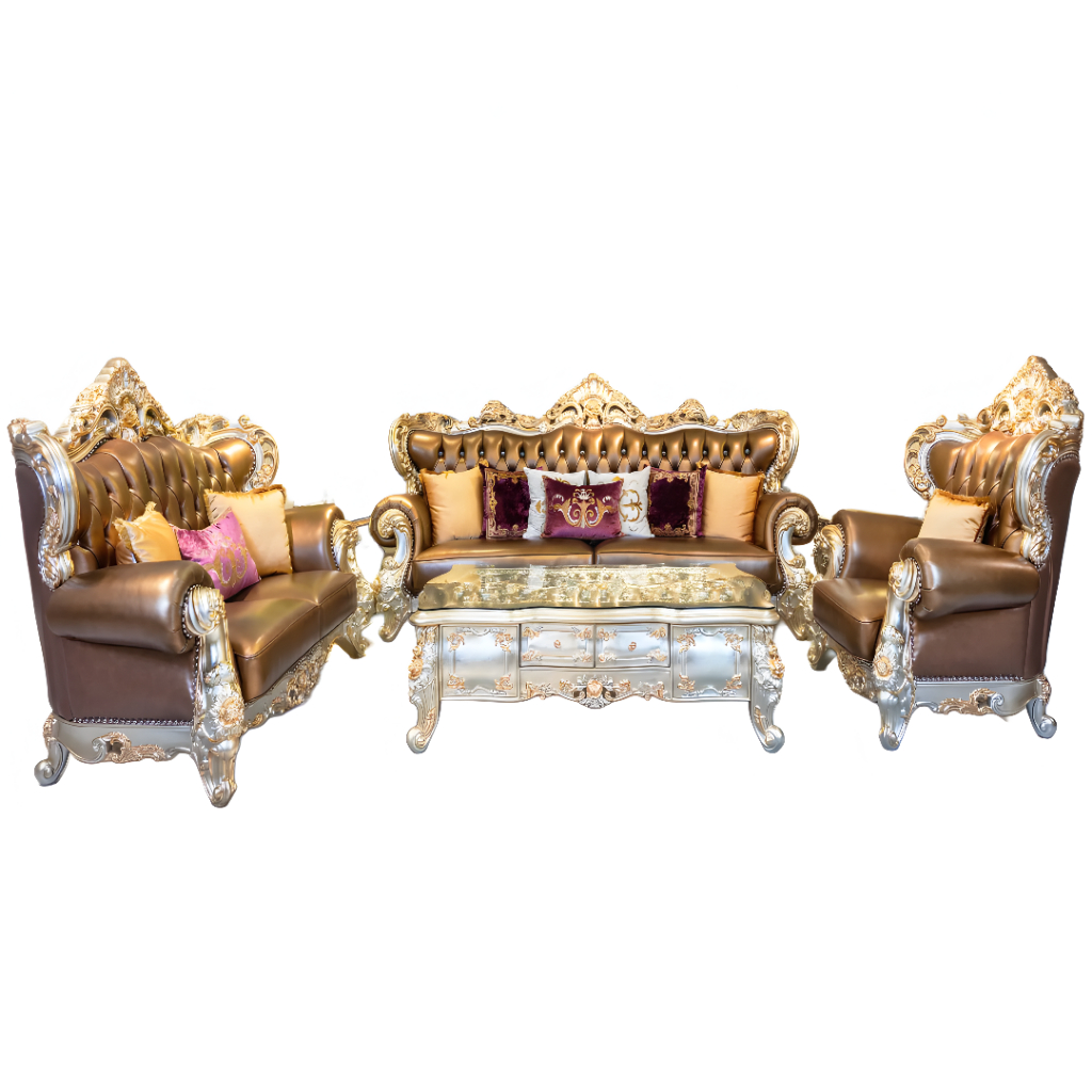 Set sofa mewah ruang tamu ukiran jepara Clasik