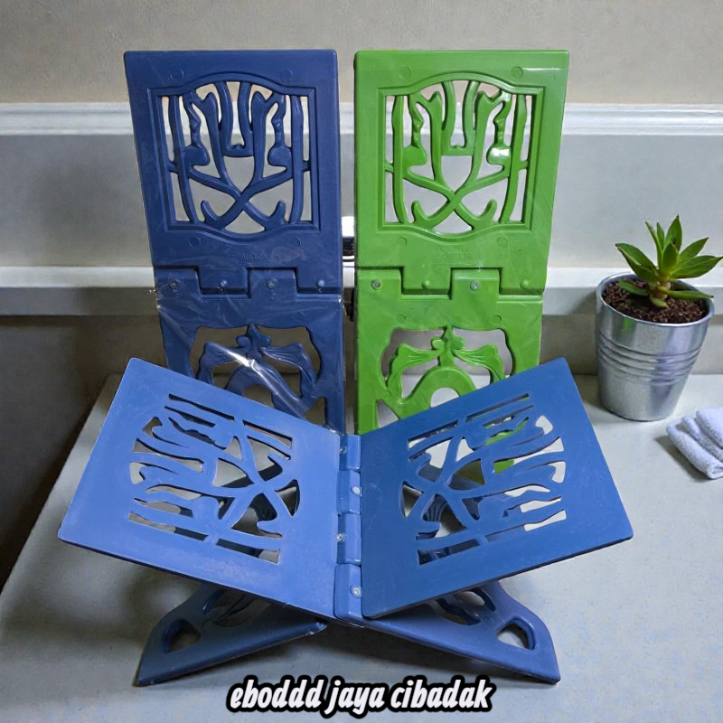 Rekal/Rehal/Meja Lipat Plastik Tempat Dudukan Al Quran Berbahan Plastik Ukuran ( 15*30 ) Cm Original