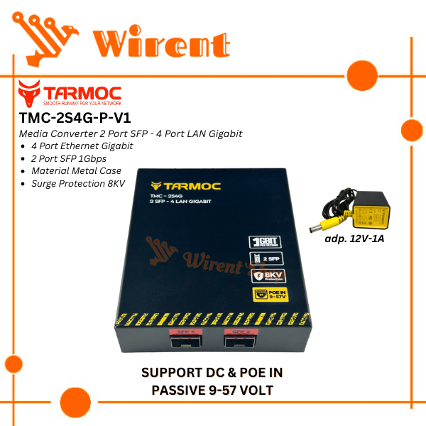 Switch 4 Port Gigabit + 2 SFP Uplink POE | Switch Hub 4 Port Unmanaged