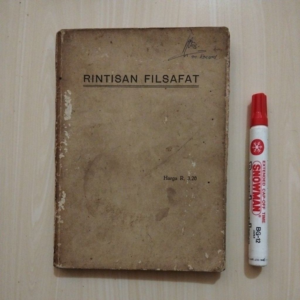 BUKU LAWAS EJAAN OE - RINTISAN FILSAFAT - DR. ABU HANIFAH - Buku Lawas Bekas Murah Original - B8
