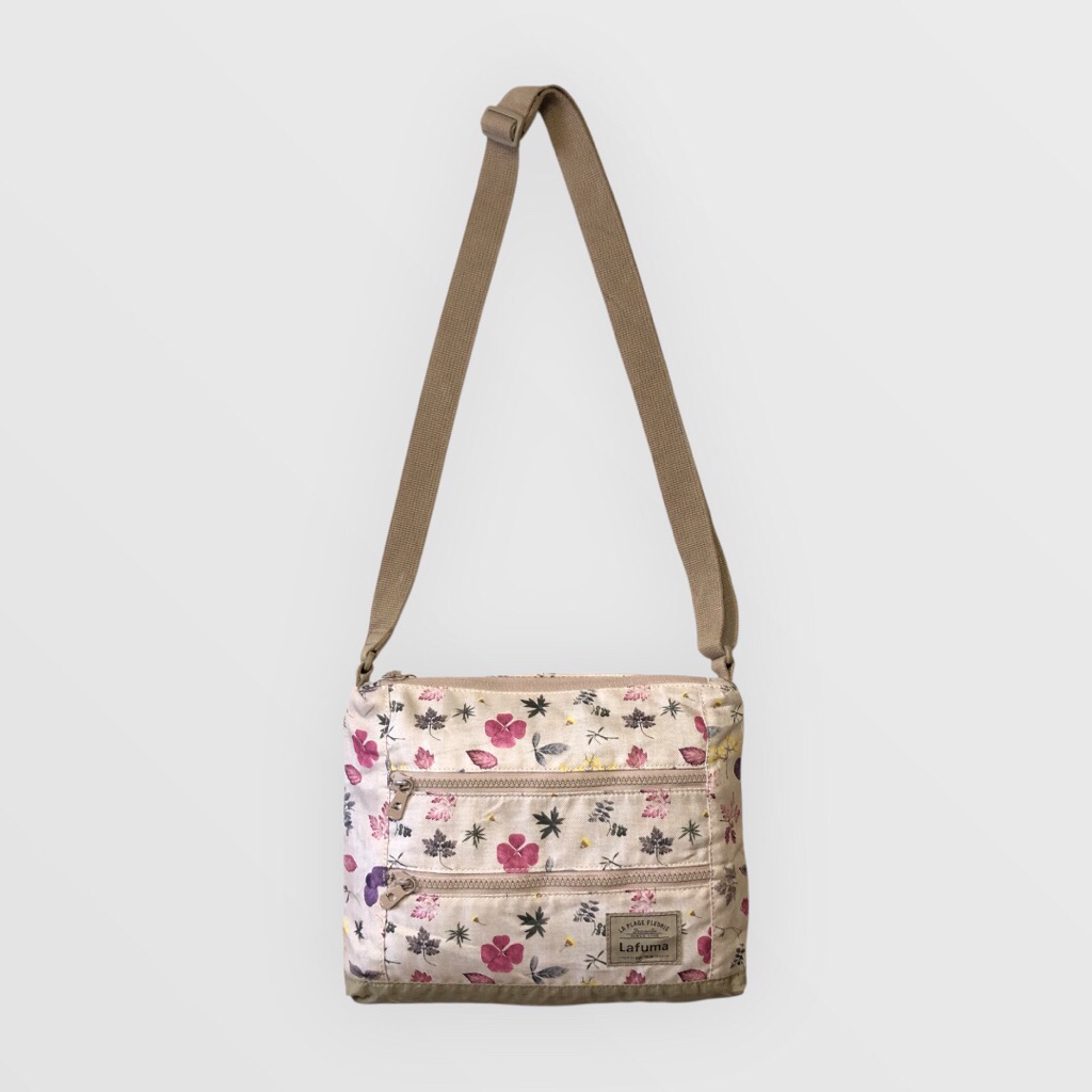 Lafuma "La Plage Fleurie" Outdoor Shoulder Bag Floral/Sand