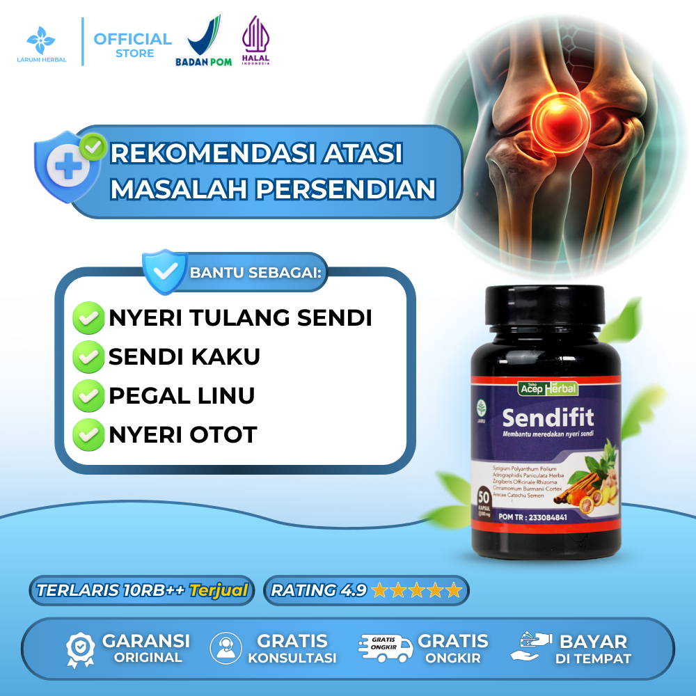 Kapsul Sendifit Obat nyeri tulang sendi kaku, pegal linu dan nyeri otot