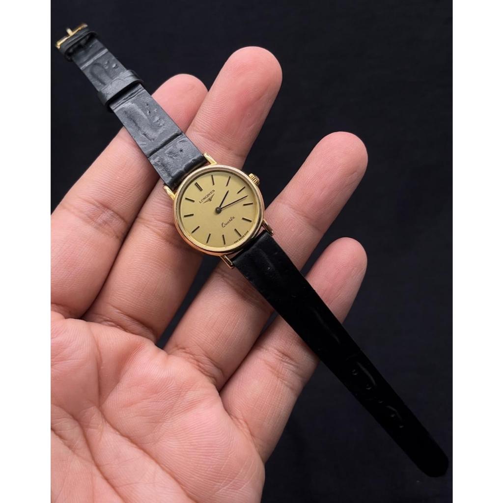 Jam Tangan Vintage Longines Gold Dial Circa 1979