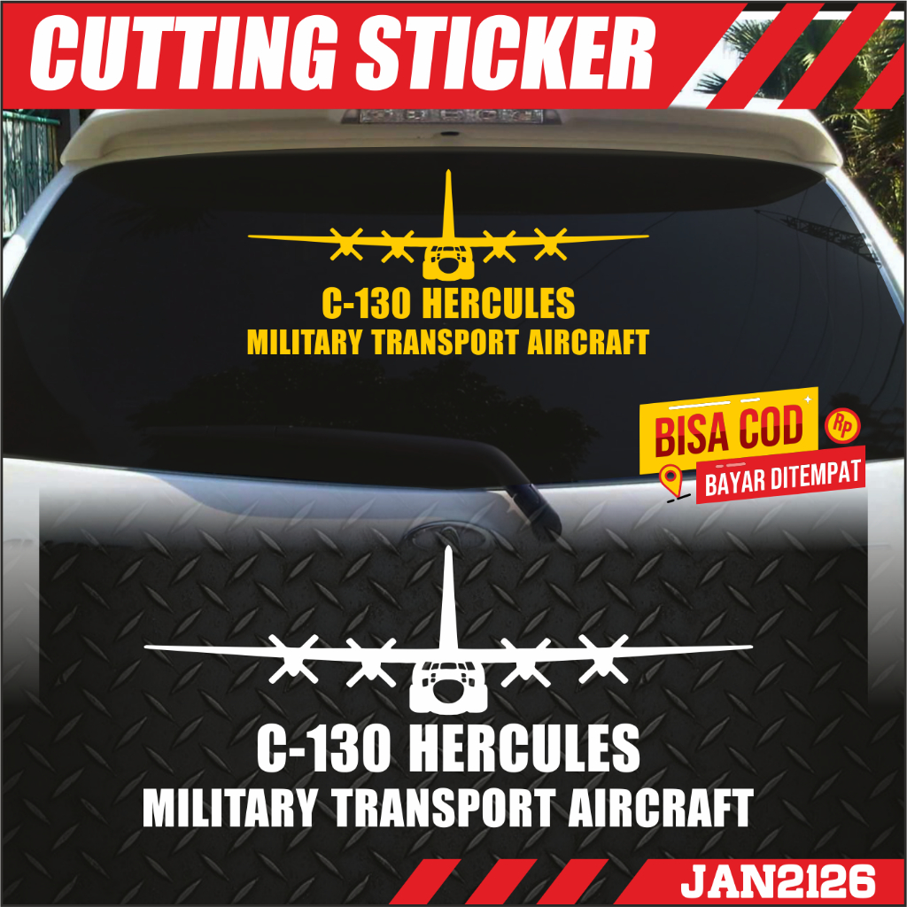 Cutting Sticker Pesawat Hercules C130 keren