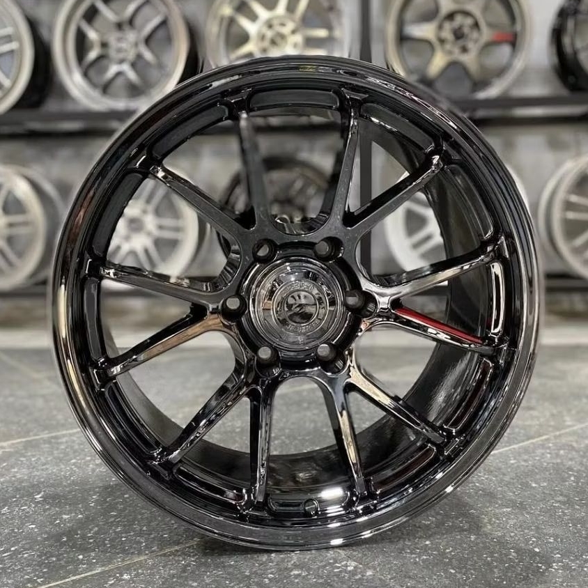 velg mobil R18 JF LUXURY NF BLACK CROME FLOW FORMING RING 18 velg mobil Pajero fortuner Ford ranger 