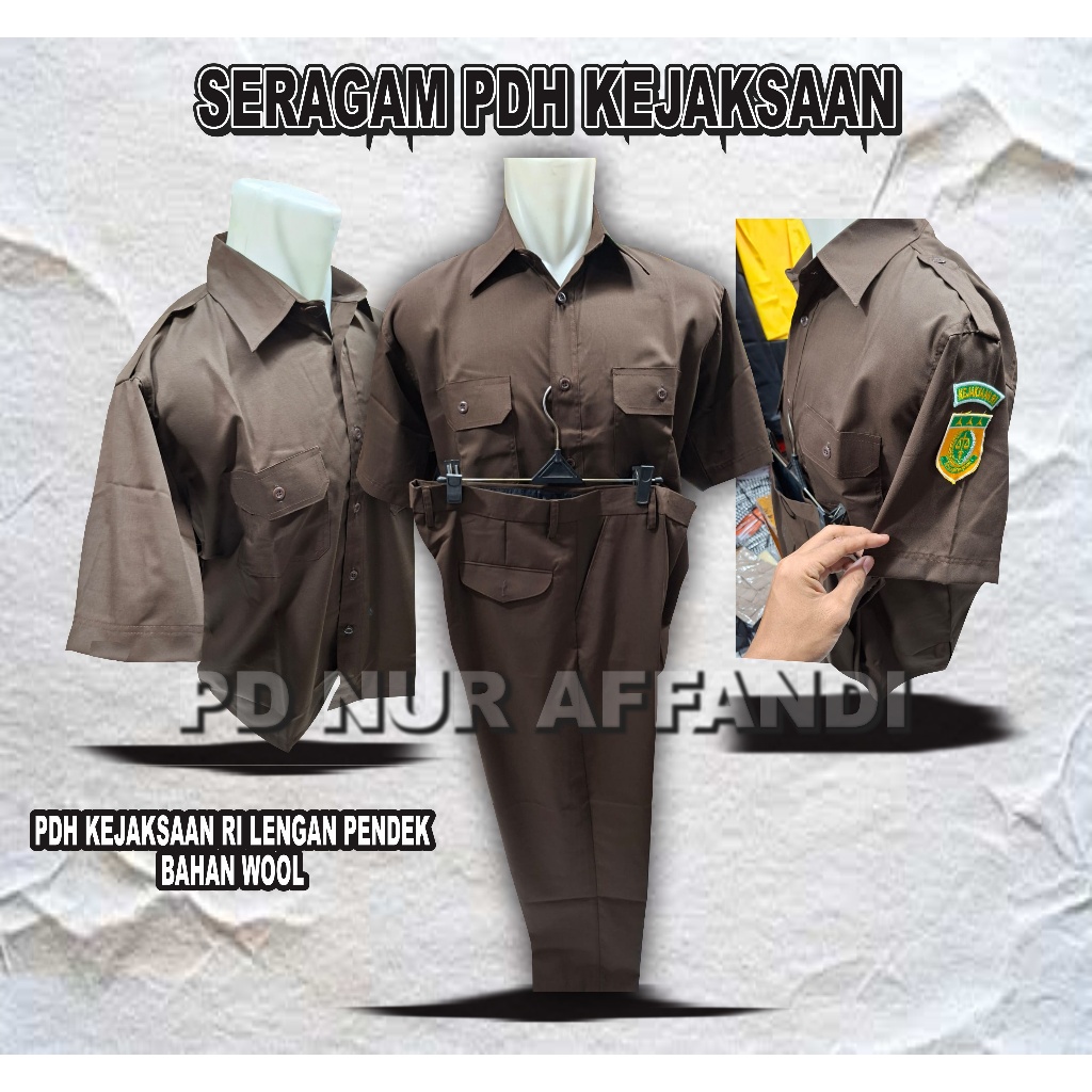 SERAGAM PDH KEJAKSAAN RI/ SERAGAM PDH PENDEK KEJAKSAAN RI