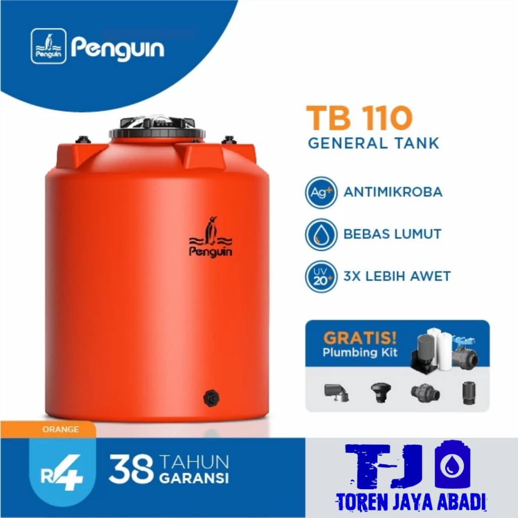 Tandon / Toren / Tangki Air Silinder Penguin TB 110 - 1.050 Liter