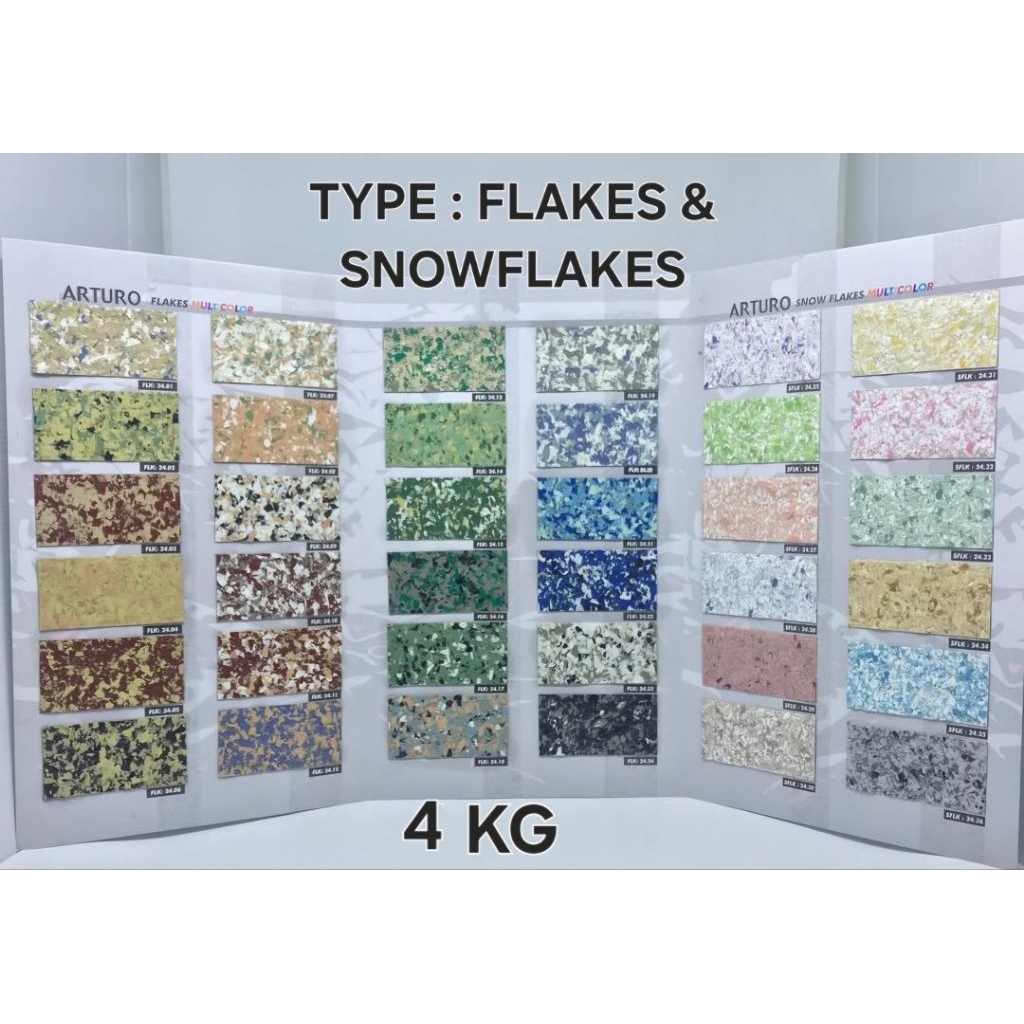 ARTURO CAT TEXTURE TYPE FLAKES DAN SNOWFLAKES GALON 4 KG