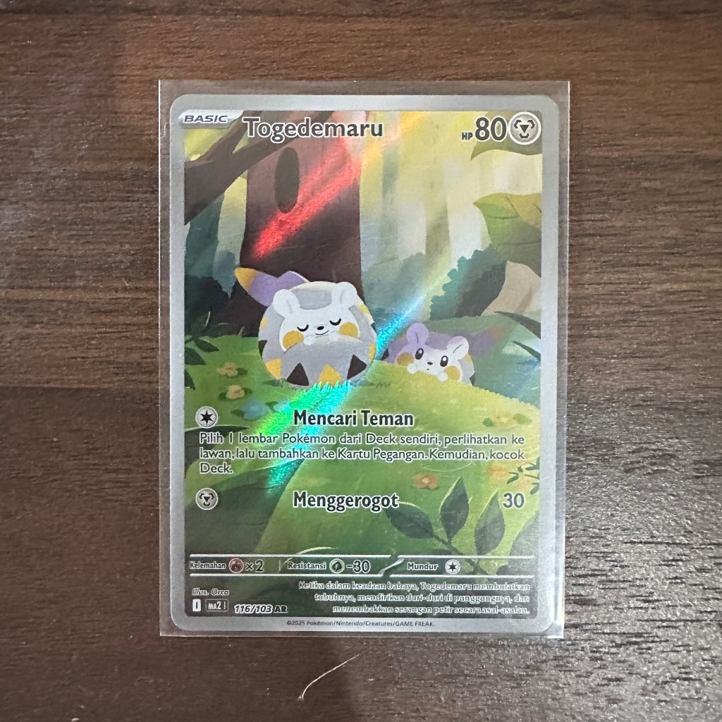 Togedemaru AR - Pokemon TCG Kobaran Biru