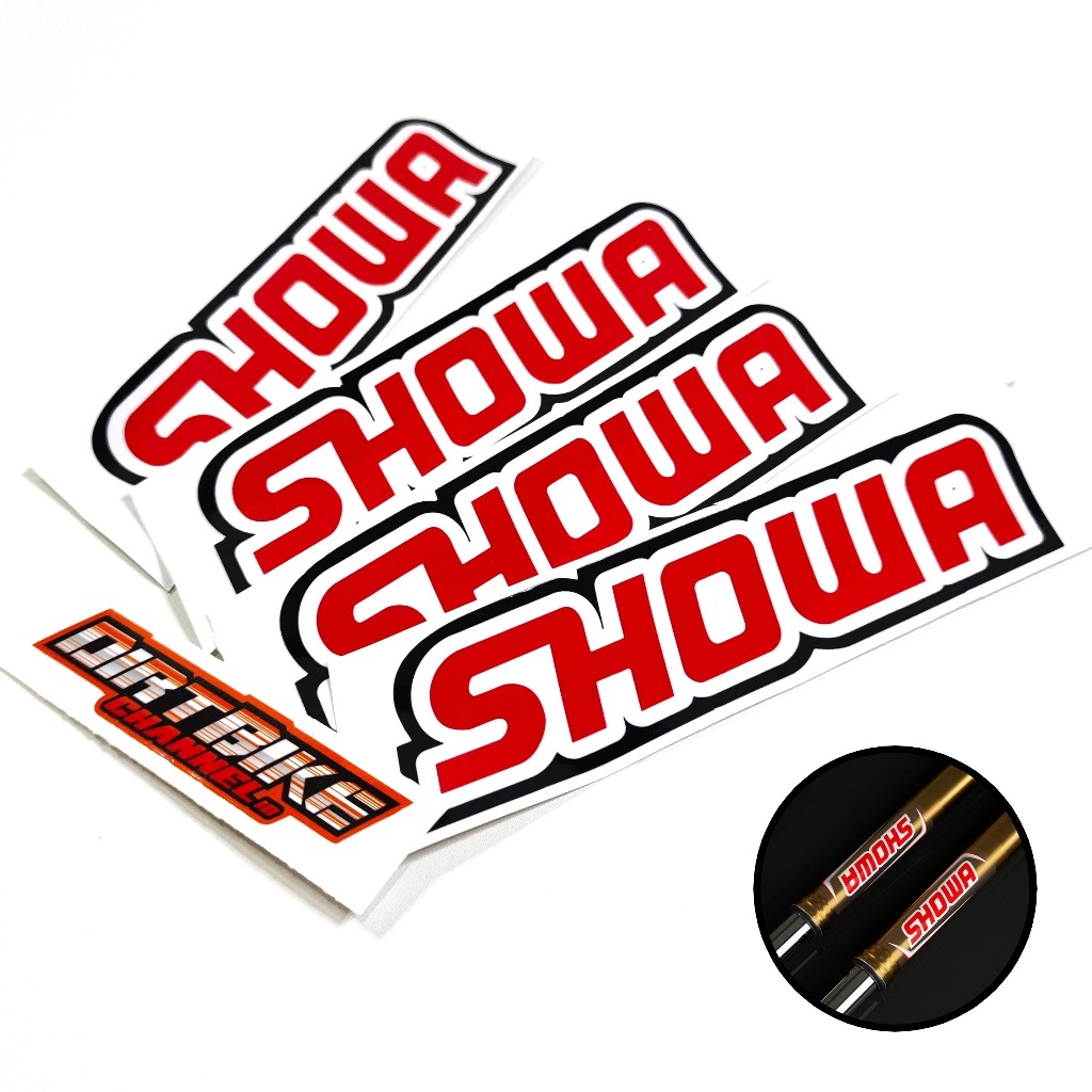 Sticker Shock Depan & Body SHOWA Suspension Stiker USD CRF KLX WR DTRACKER KTM KX YZ