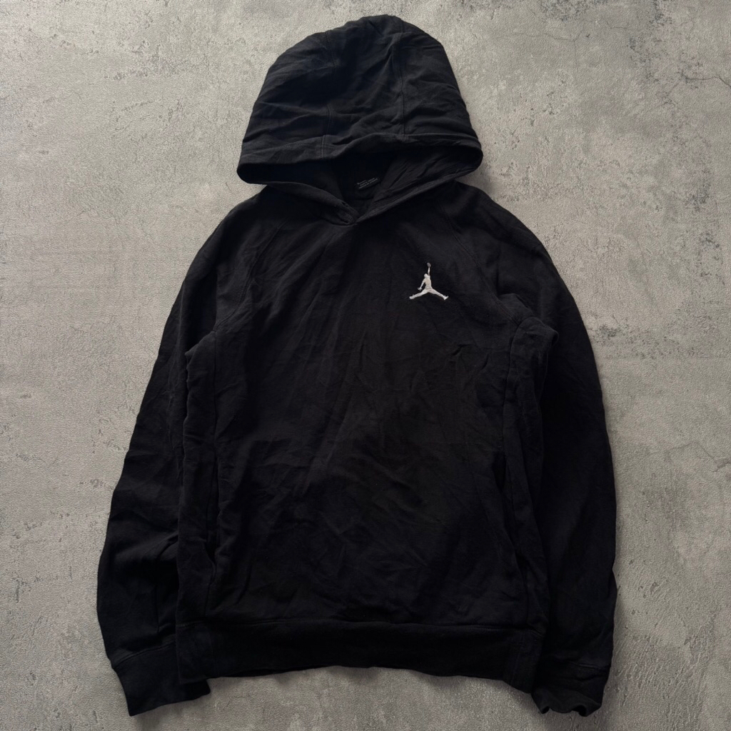black Jordan Jumpman Pullover Hoodie fleece