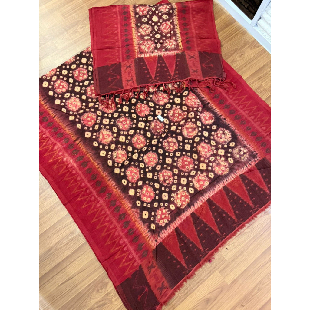 Kamen Jumputan Palembang Set Selendang