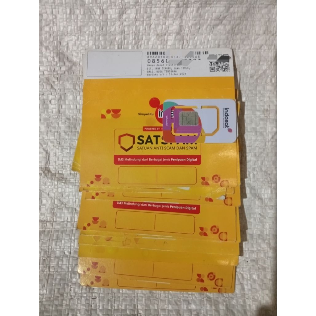 Kartu Perdana sudah registrasi siap pakai