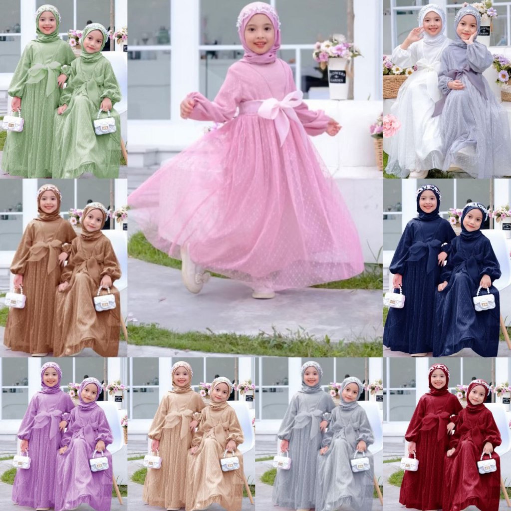 FASHION ANAK JA27 - GAMIS ANAK BALITA SARIYAH SIZE S-3XL (3-16TAHUN) - GAMIS ANAK REMAJA - GAMIS LEB