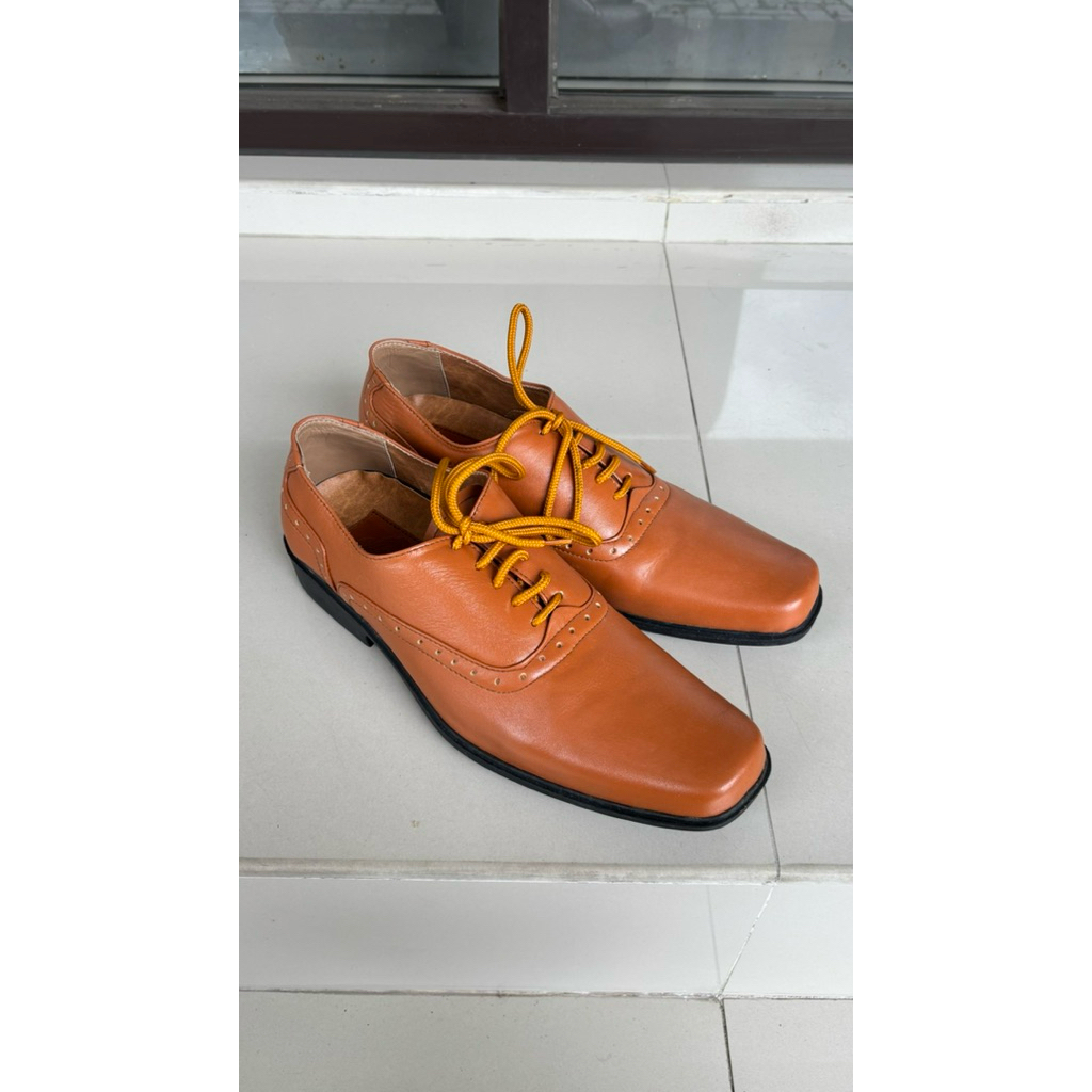 Sepatu Kerja Pantofel Pria Coklat
