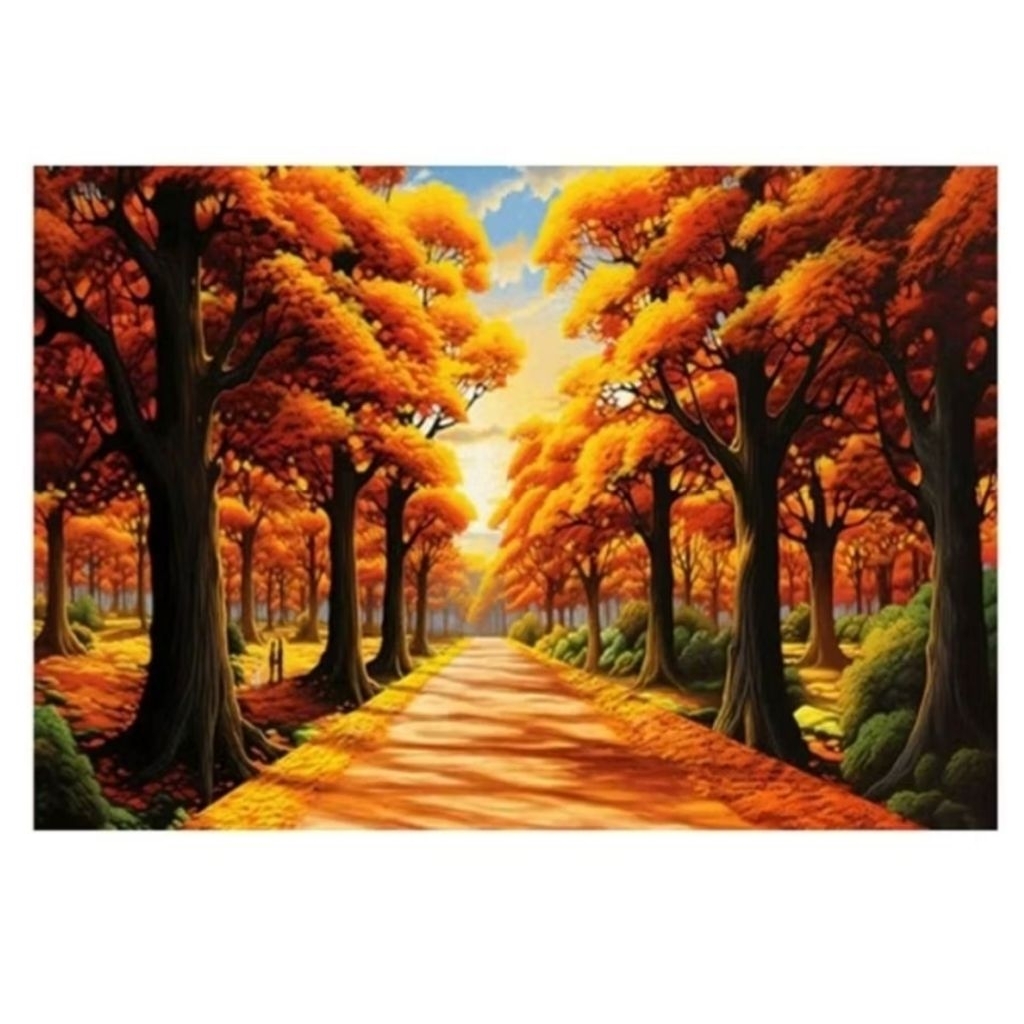 DIY paket kristik bunga tulip yellow sea flower full pola kain cross stitch kit
