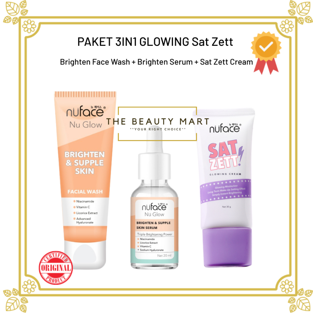 Nuface Paket Glowing Sat Zett | Nuface Acne Sat Zett