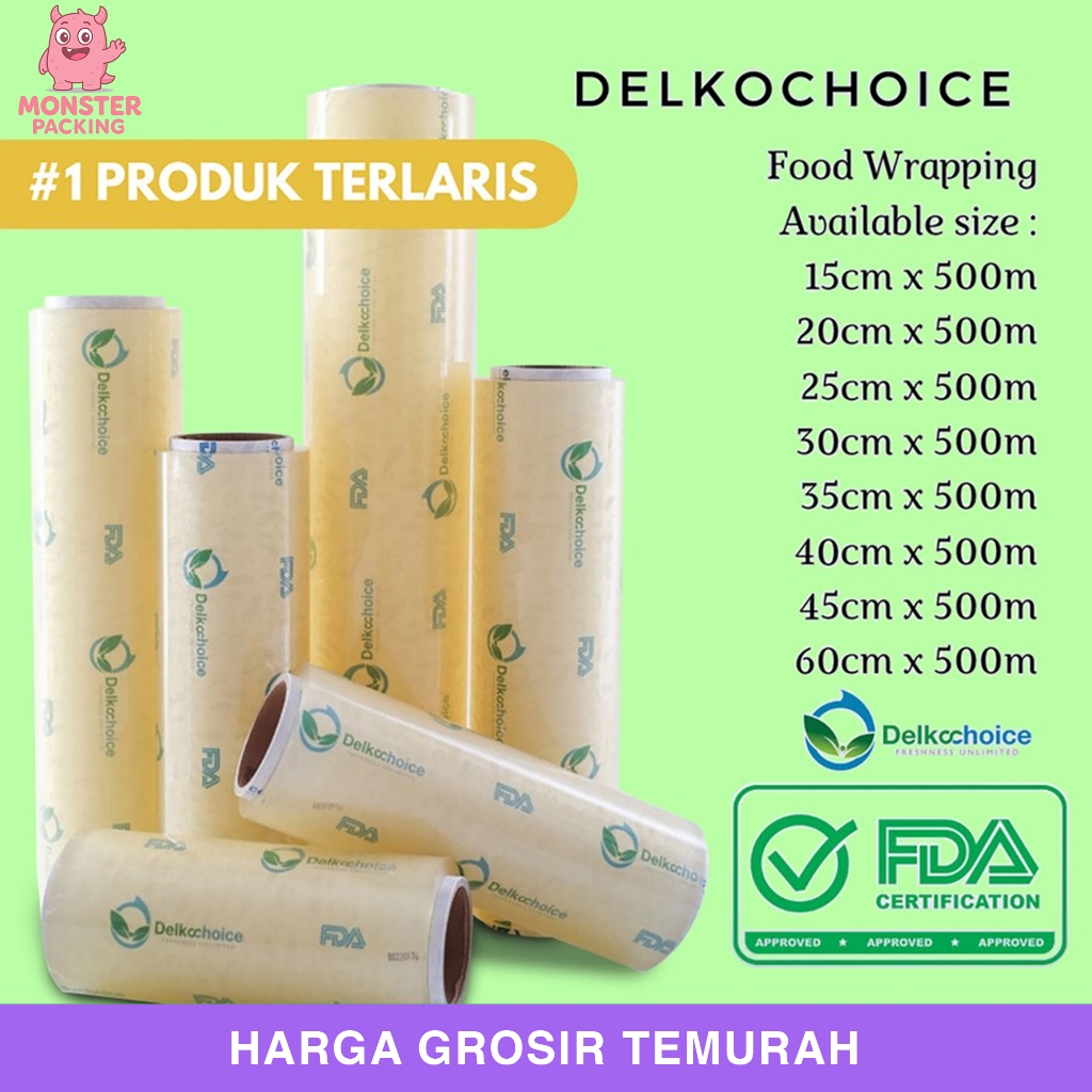 PLASTIK FOOD WRAP / CLING WRAP - DELKOCHOICE MAKANAN BEST