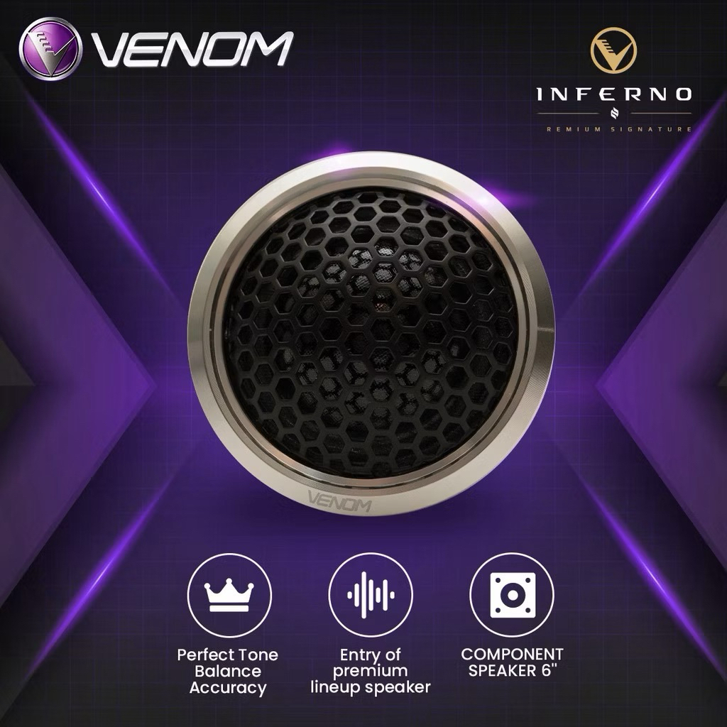 VENOM INFERNO SERIES VIN 6 E SPEAKER MOBIL SPLIT 2-WAY 6 INC