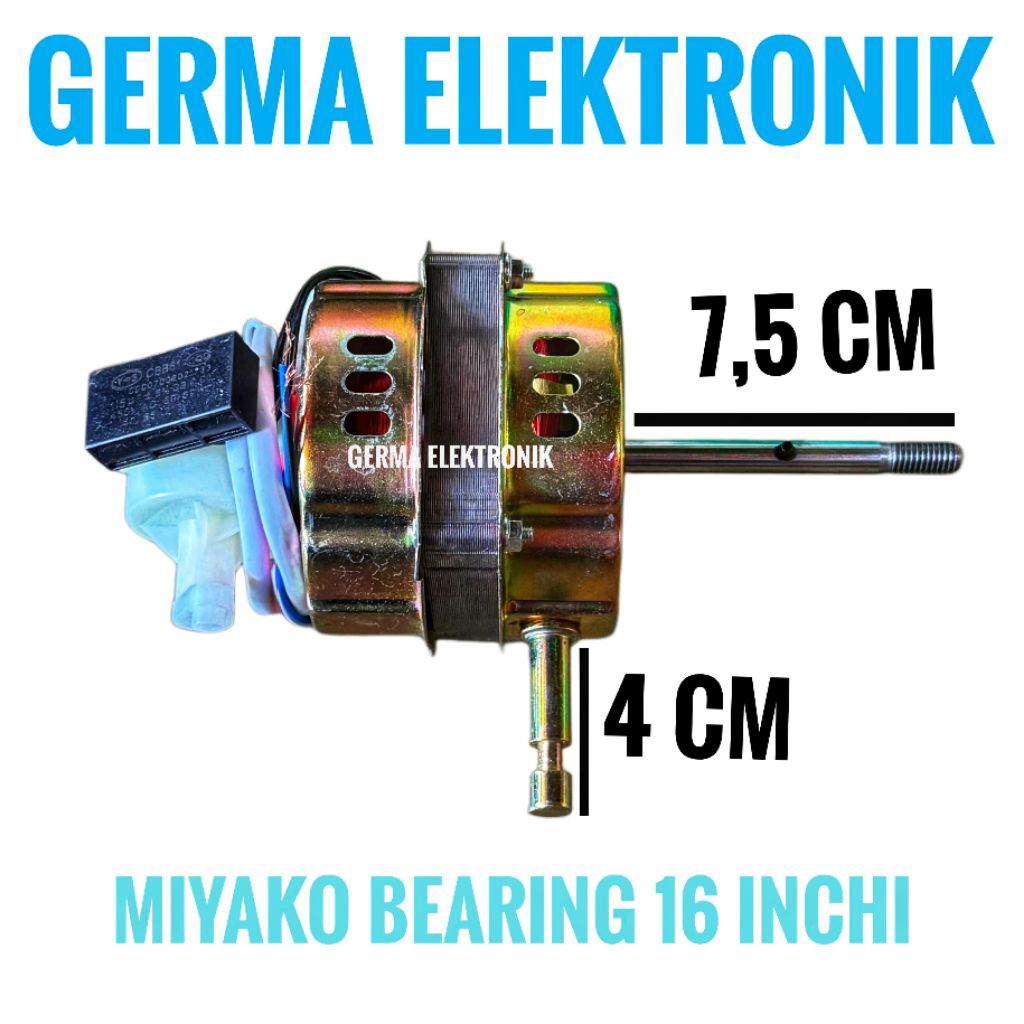 Spool spul kipas angin 16 inchi miyako bearing almanium