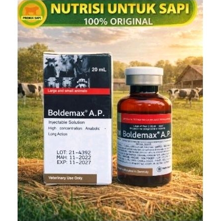 Boldemax A.P. 20ml - Obat Penggemuk Hewan Efisien