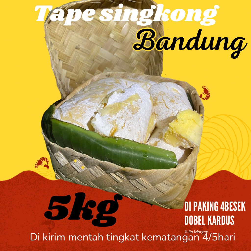 tape singkong mentega asli Bandung 5besek bambu jamin manis legit