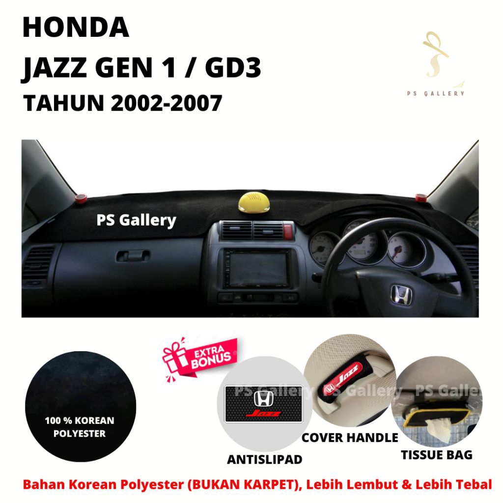 Alas Dasbor Mobil JAZZ GD3 / JAZZ GEN 1 Aksesoris Cover Dashboard Premium