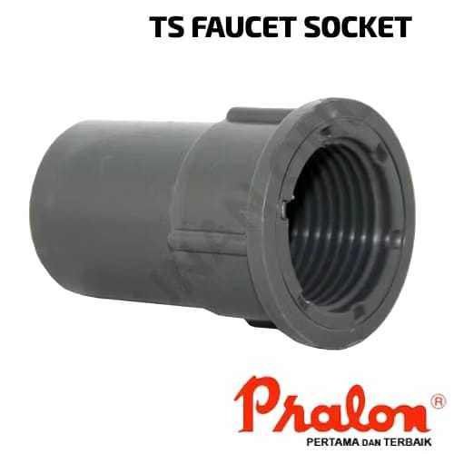 Sock Drat Dalam 2" Inch PRALON PIPA PVC FAUCET SOCKET 2" ABU SDD / Pipa