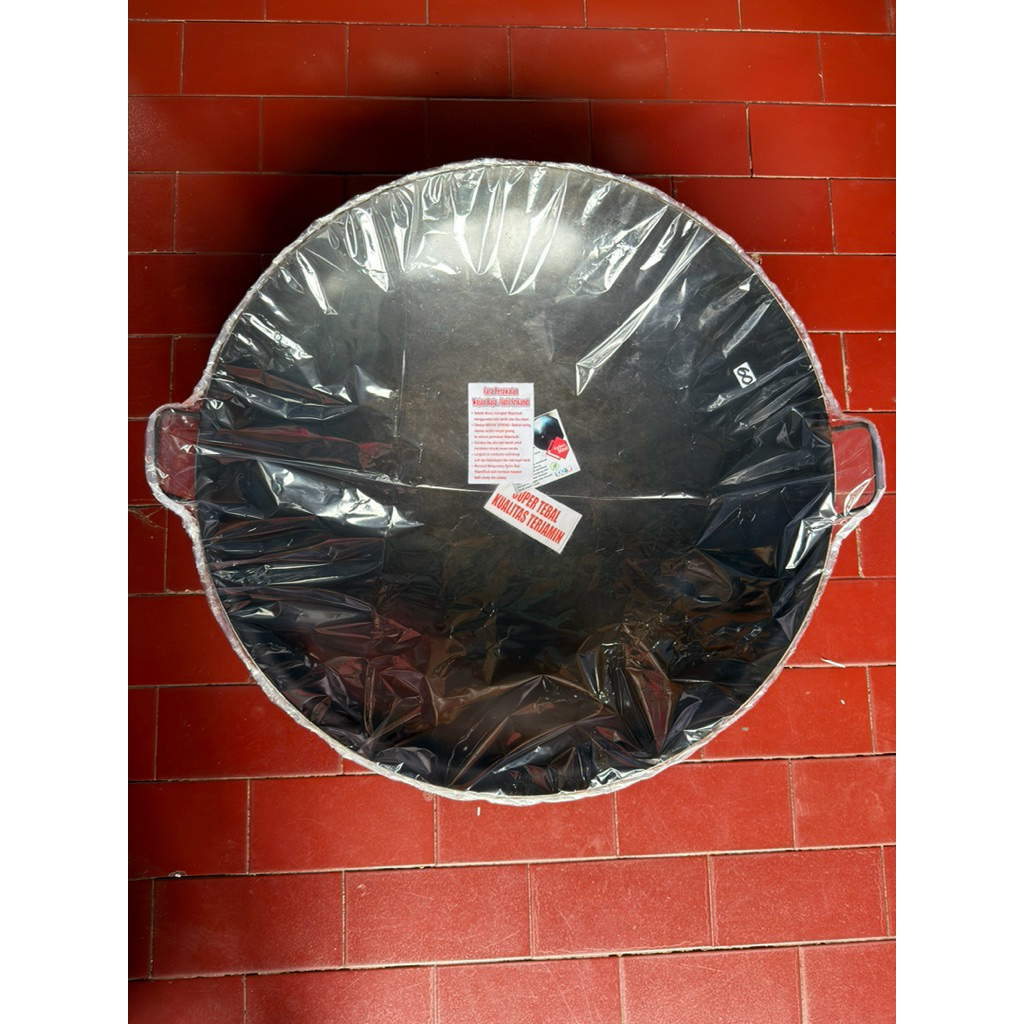WAJAN ANTI LENGKET 60cm // WOK SEASONING // Wajan Baja //Wajan Besi